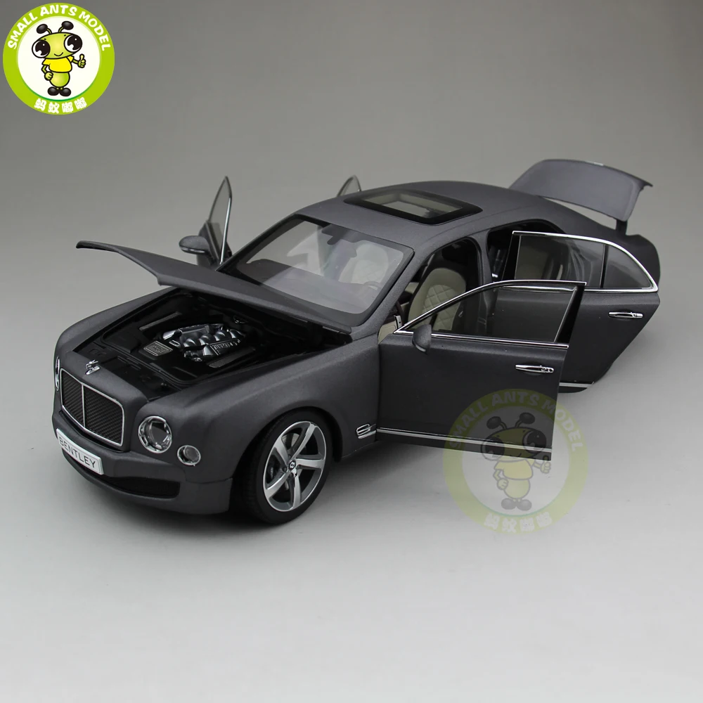 1/18 Kyosho Bentley Mulsanne скоростная литая металлическая модель автомобиля игрушка для мальчиков и девочек Коллекция подарков хобби матовый черный