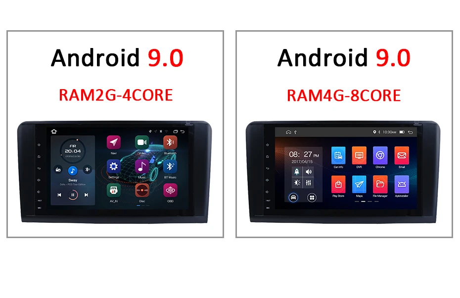 Sale Android 9.0 4G 64G car GPS For Mercedes Benz ML GL W164 ML350 ML500 GL320 X164 ML280 GL350 GL450 radio stereo navigation NO DVD 7