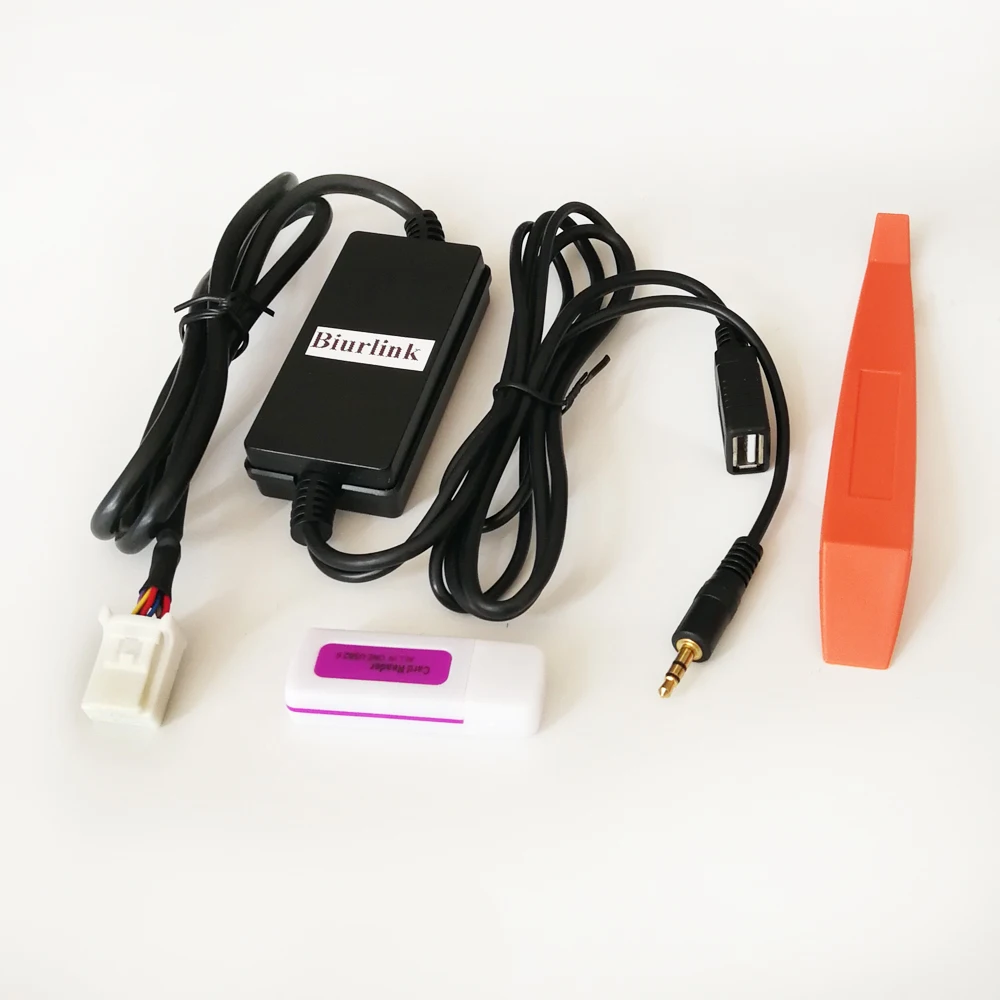Автомобильный аудио адаптер Biurlink Aux/USB интерфейс MP3 для Toyota Camry Corolla 6 + разъемов|usb