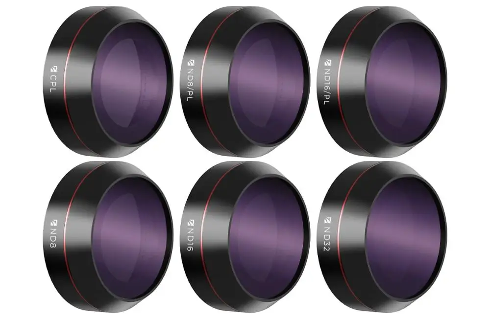 Фильтр объектива Freewell ND8/ND16/ND32/CPL/ND 8PL/ND16 PL 6 шт. в упаковке совместим с Mavic Pro/Platinum/Alpine