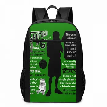 

Kuroko No Basket Backpack Midorima Shintarou Quotes Backpacks Pattern Teen Bag Men's - Women's Trending High quality Bags