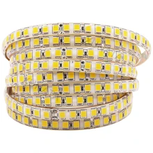 Bande lumineuse Flexible 12V 24V SMD5054, 120 s/m, ruban lumineux à rayures, blanc naturel chaud, 5M