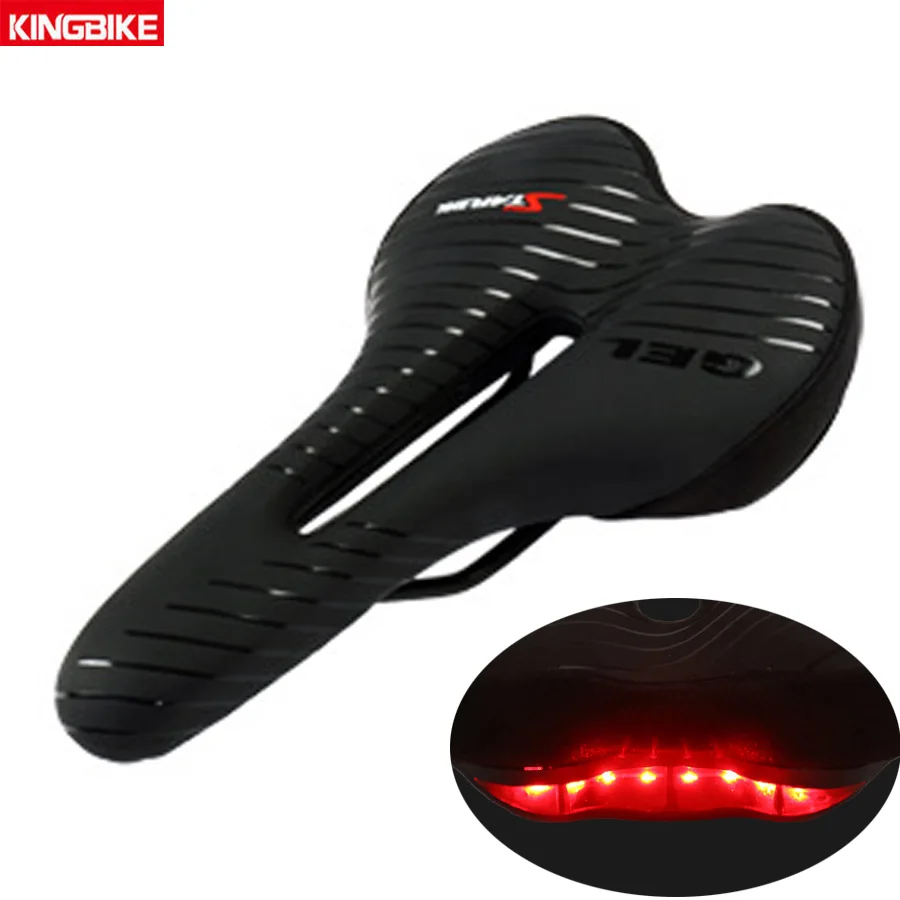 Седло для горного велосипеда KINGBIKE дышащее мягкое седло из экокожи с задним