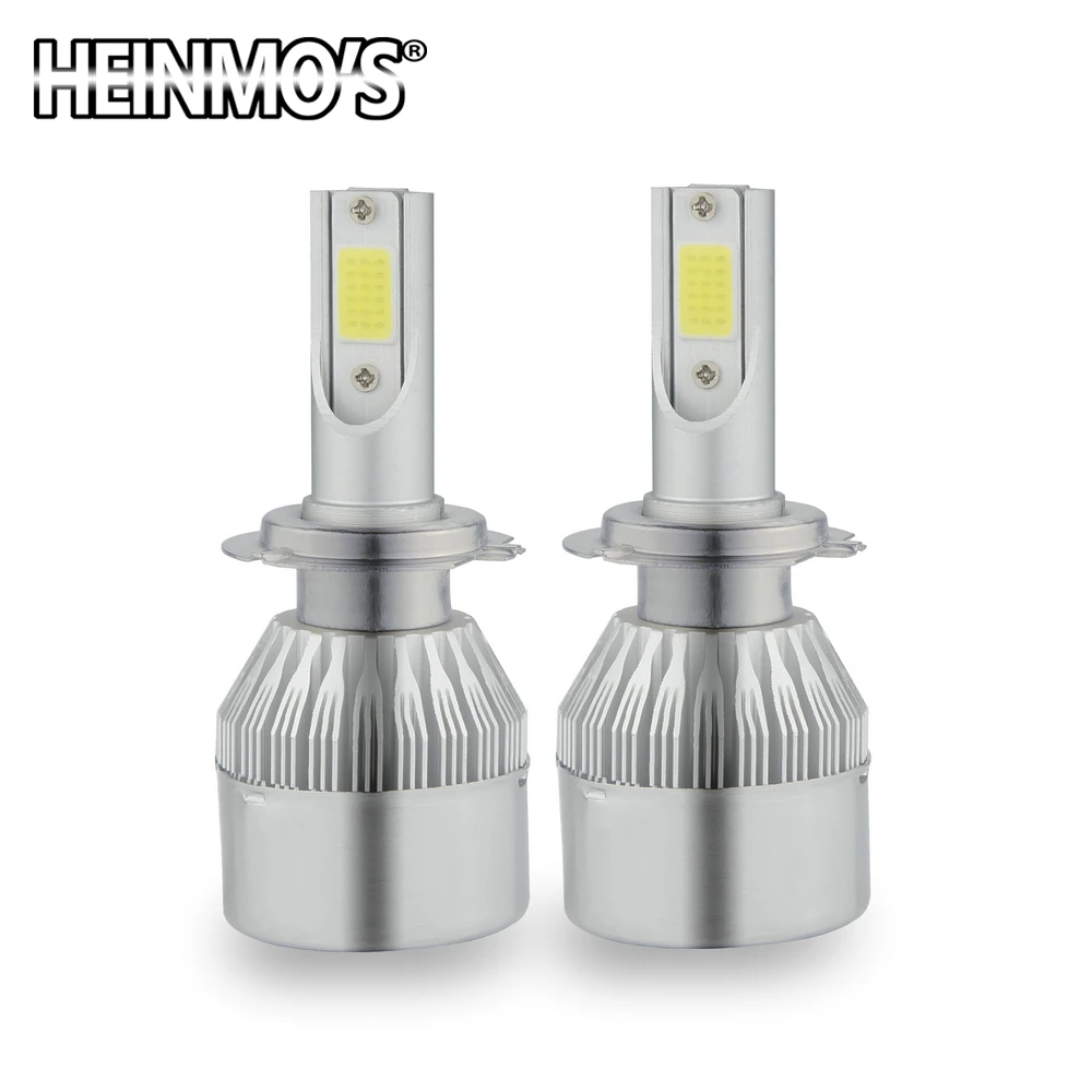 Faróis de Led Farol de Carro Led para Farol 7600lm h7 9005 Hb3 Hb4 9006 H10 h1 h3 Lâmpada 880 Led Cob h8 h9 H11 2*72w 10 Faróis de led cob h8 h9 h11,