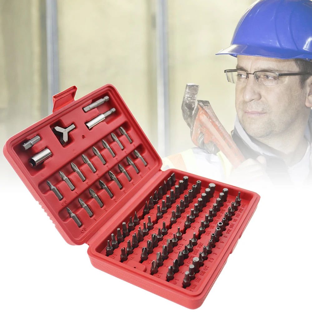 

100 sets of tools batch head batch nozzle electric screwdriver post socket set of Cross word plum screwdriver