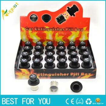 

480pcs/lot Car Pill Box Lighter Shaped Metal Safe Secret Stash Diversion Container Durable