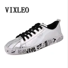 VIXLEO Casual Shoes Couple Canvas Shoes Casual Mixed Color Printed Men Loafers Breathable Superstar Espadrilles Zapallias Hombre