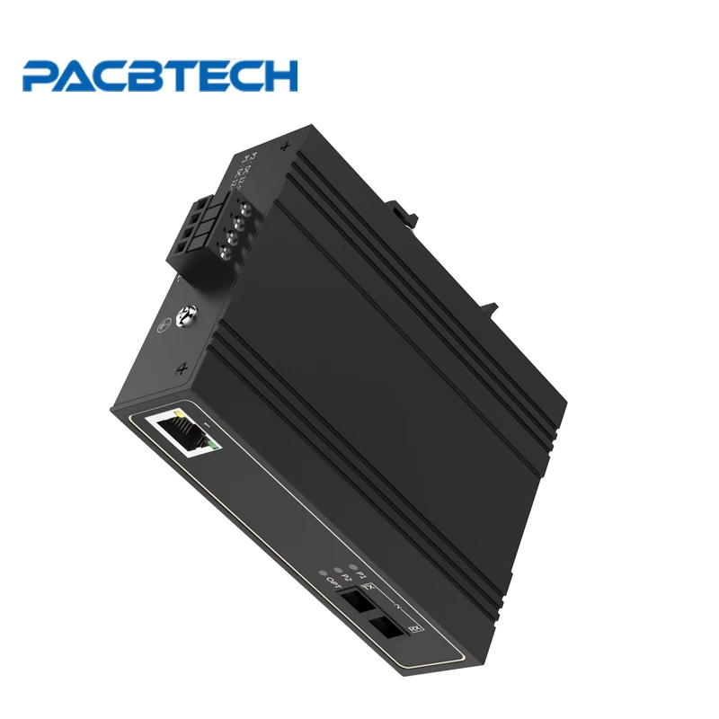 

1pair 10/100M Unmanaged Industrial Fiber Optic Media Converter 40km SC Connector Single Mode Duplex Fiber Ethernet Switch 1 RJ45