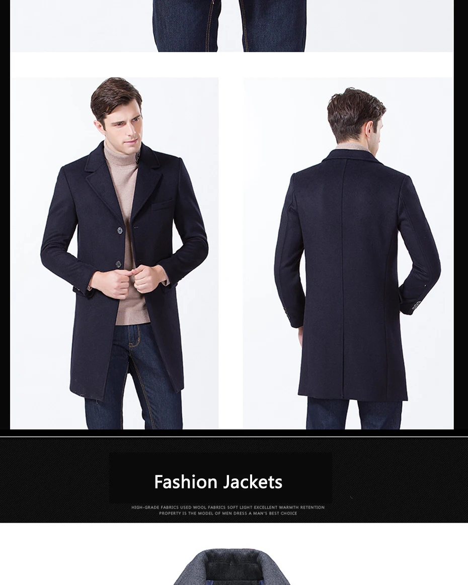 Holyrising мужское шерстяное пальто Casaco Masculino Manteau V воротник шерстяные мужские пальто теплые пальто для мужчин однобортное пальто 18542-5