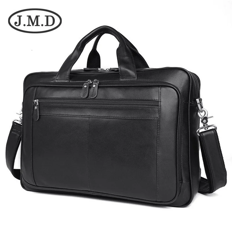 

New Messenger Bag Men's shoulder bag Genuine leather Male man Briefcases laptop big Men's Travel Bags for men handbags