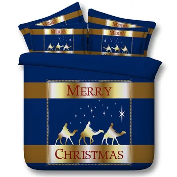 

Merry Christmas Bedding set Comforter sets duvet cover bed in a bag sheet sheets quilt bedspreads linen Cal King queen size 5PCS