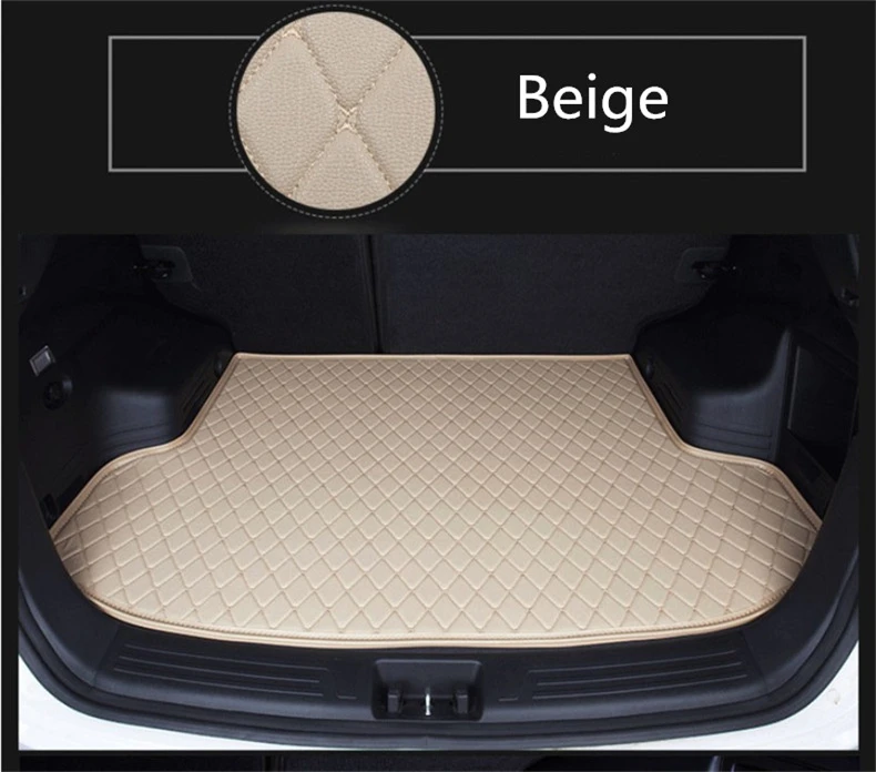 

Auto Cargo Liner Trunk Mats For Jaguar XF 2012-2015 Boot Mat High Quality New Embroidery Leather mats Free shipping