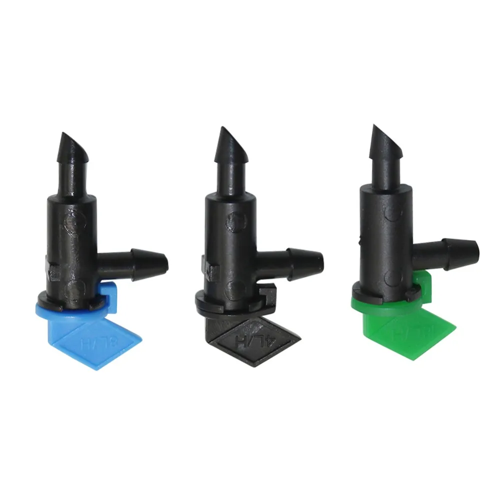

4L 8L 16L Garden Sprinklers Flag Drippers Non Pressure Compensating Agriculture Watering Irrigation Device With 4mm Barb 200Pcs