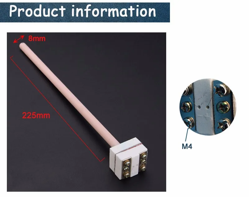 S тип термопары WRP-100 платины и родия зонда длина мм 225 мм Зонд головы Термометры 1300 C