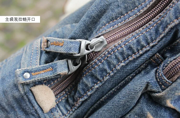 men denim backpack13