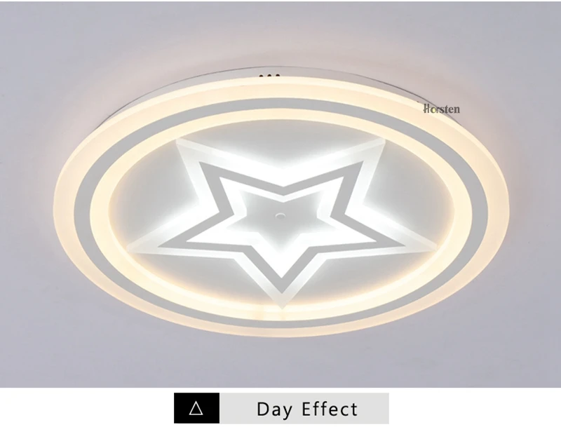 Modern Acrylic LED Ceiling Lights For Living Room Bedroom 50cm 60cm 80cm Simple Star Design Ceiling Lamp With Remote Control 220V (7)