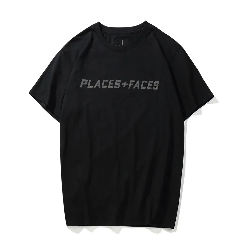 Футболки с надписью «Places+ Faces», женские, мужские, 1:1, высокое качество, 3m, отражающая уличная одежда, Places plus Faces, футболка с изображением лиц