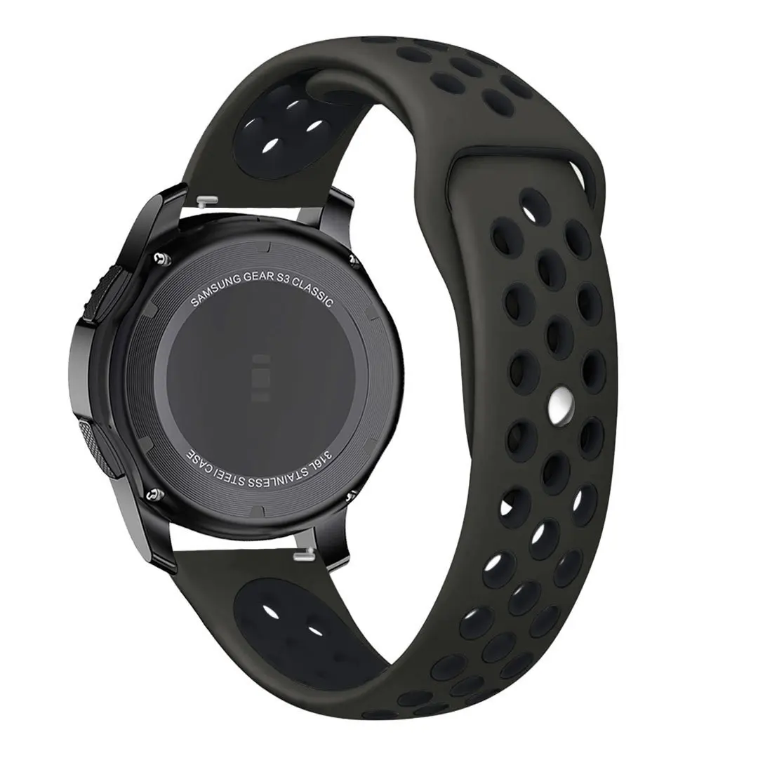 Мягкая силиконовая лента сменный ремешок для Huami Amazfit Strato спортивные часы 2 красочные дышащий браслет Ремешки для наручных часов 22 мм