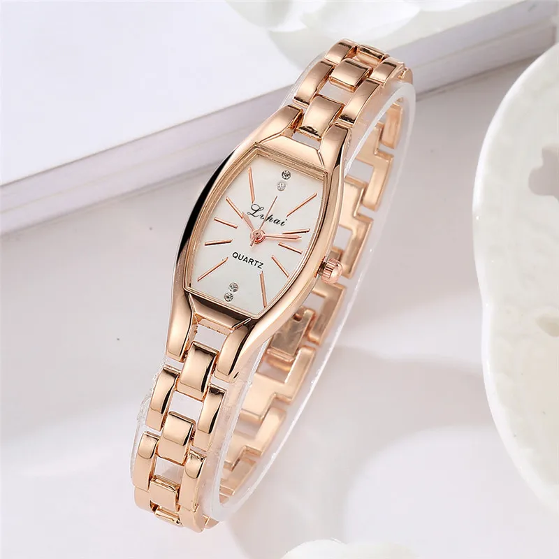 

2017 Luxury Brand Fashion Ladies Women Unisex Stainless Steel Rhinestone Quartz Wrist Watch Women Watch Silver Golden Black