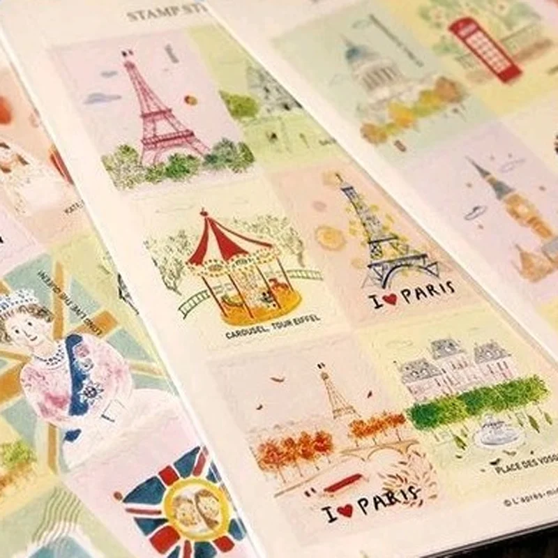 1 box 45 PCS China scenery stationery Paper Scrapbooking diary sticker