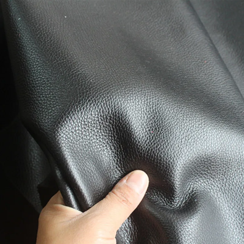 

Black leather embossed handmade DIYleather wallet imported sheet material optional