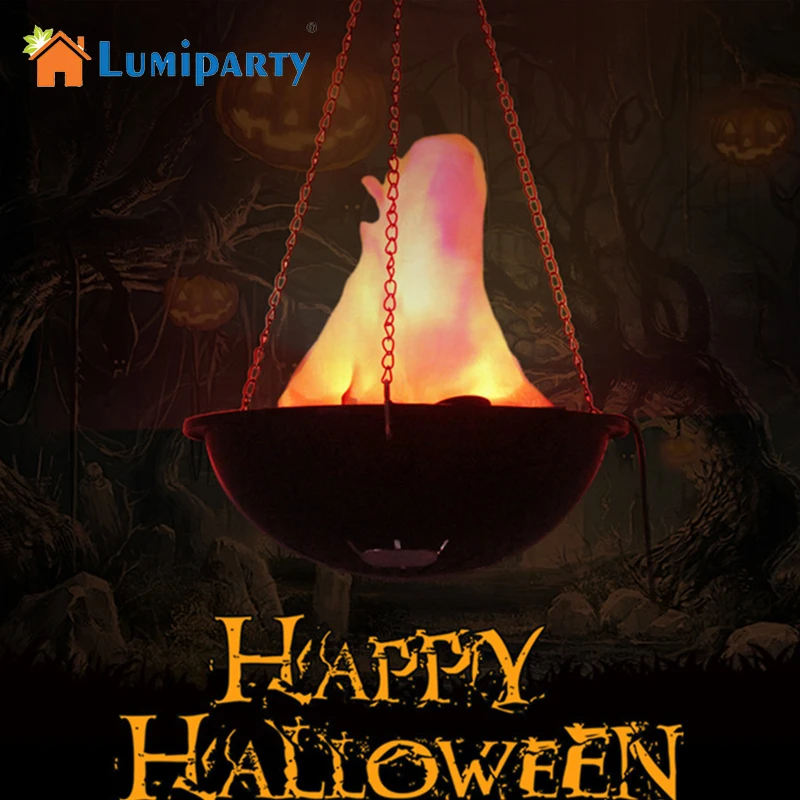 

LumiParty Creative Funny LED Flame Lamp with Artificial Fake Fire Light for Halloween Party Decoration Night Light jk35