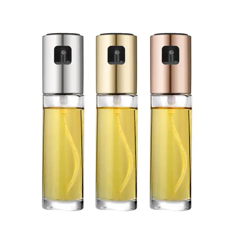 

Stainless Steel Olive Oil Sprayer Kitchen Oil Spray Bottle Pump Glass Oil Pot Leak-proof Drops Oil Dispenser BBQ Cooking Tools
