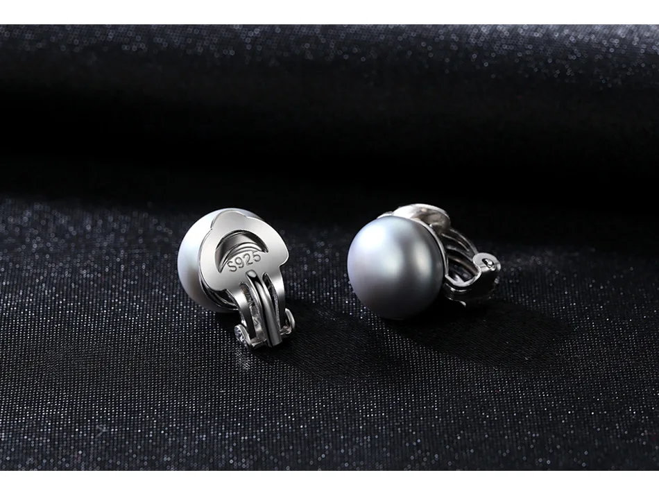 MeiBaPJ натуральный пресноводный жемчуг модные Клипсы Серьги Настоящее серебро 925 проба прекрасный Шарм ювелирные изделия для женщин