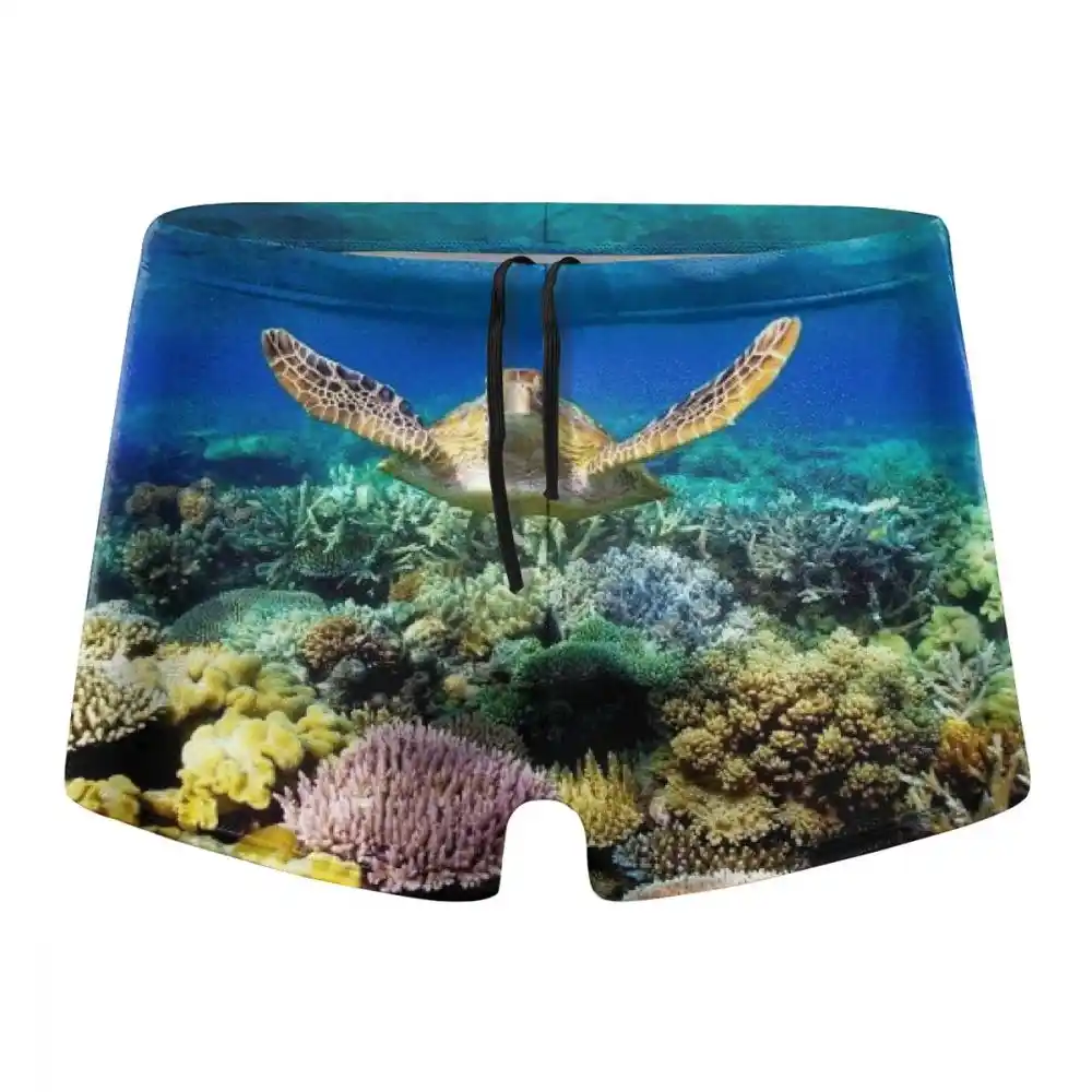 sea turtle swim trunks