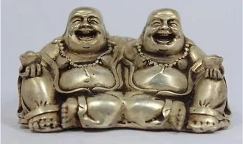 

YM 308 Chinese White Copper Handwork Buddha Statue