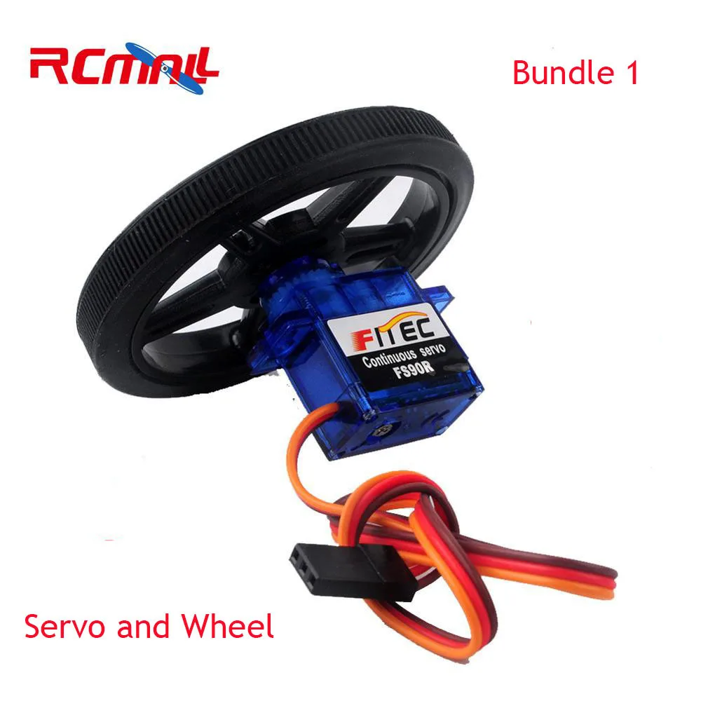 RCmall Feetech FS90R сервопривод/колесо 360 градусов непрерывное вращение микро RC