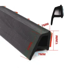 Самоклеящаяся P Форма резиновая прокладка для автомобиля полосы 2/3/4/5/6/8/10M Авто дверные ручки наполнитель воздухонепроницаемая обувь из водонепроницаемого материала; с защитой от столкновения автомобиля аксессуары
