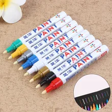 12 цветов, водостойкая ручка с клапаном, перманентные маркер-краски, граффити, масляное искусство, маркер, ручка для CD, металлические автомобильные шины, протекторы, инструменты для художников