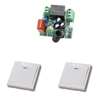 

315/433Mhz Wireless Remote Light Switch 10A 1CH Relay Radio Switch 220V 1 Channel Mini Receiver Module + Transmitter