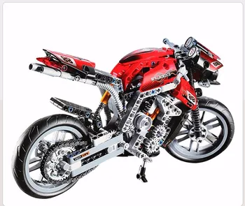 

431pcs Motorcycle Building Blocks Compatible Technic 8051 Just like real Motorbike Model Bricks Kids Toys dropshipping