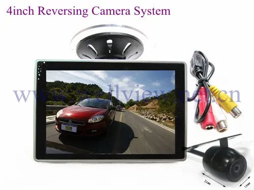 Parkir spion mobil kamera Kit dengan 4 inch monitor, Dan