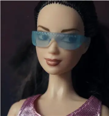 30 шт./лот модные пластиковые куклы-цепочки ожерелье 1/6 солнцезащитные очки Принцесса Ювелирные изделия куклы аксессуары для Барби Кукла