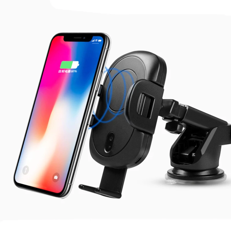

Car QI Fast Charging Automatic Infrared Sensor Wireless Charger For Samsung S8 S9 S7 Edge Note 9 8 For iphone X XR XS Max Plus