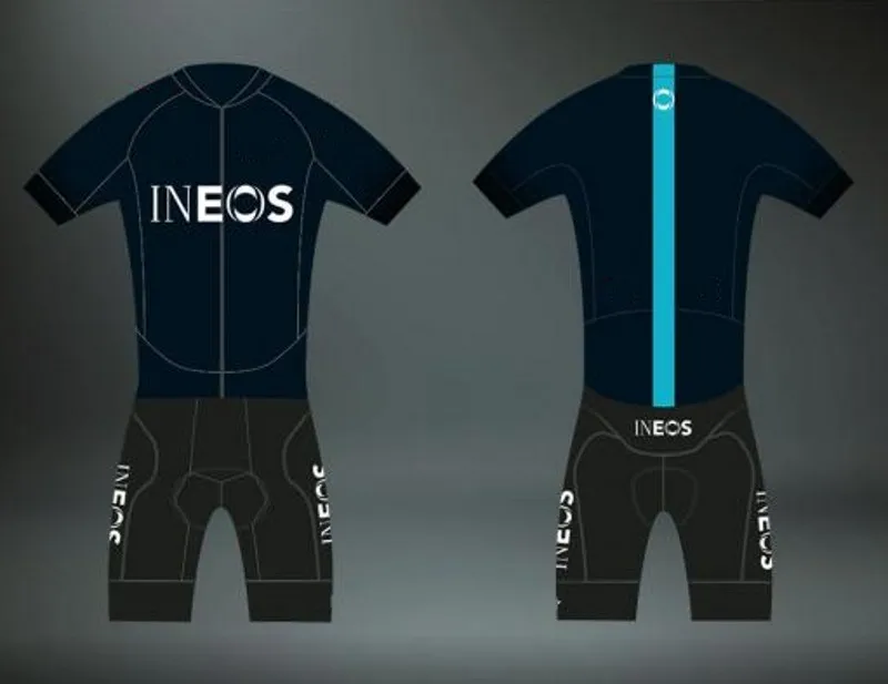 pro team ineos красный цельный велокостюм для езды на велосипеде, Джерси, гоночные боди, MTB Ropa Ciclismo, велосипедный спортивный костюм, Майо, гелевая подкладка - Цвет: black ineos