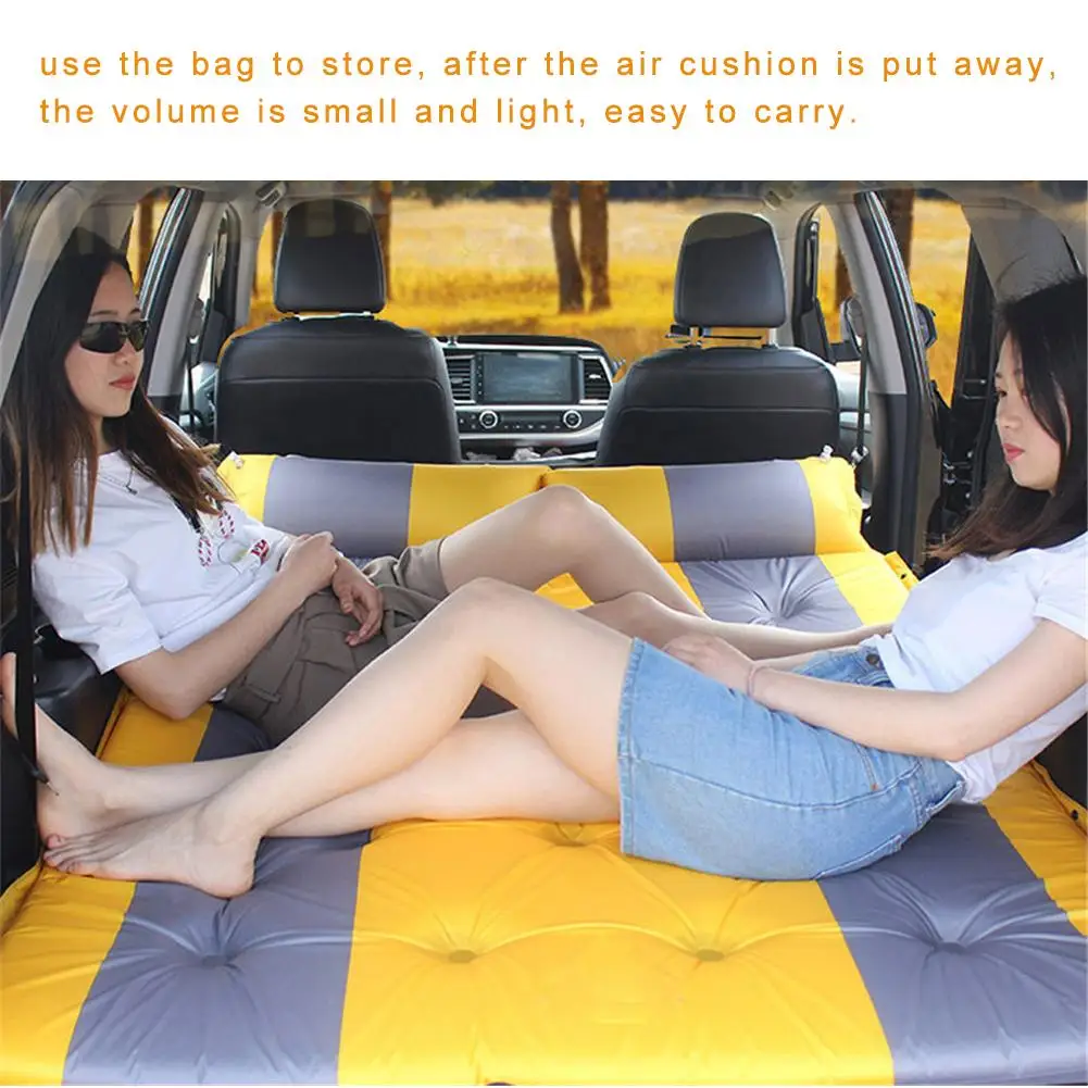 

Car Camping Air Mattress Auto Blow Up Bed Inflatable Mattress Raised Airbed car bed