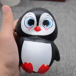 Мягкий мультяшный Пингвин сжимающийся медленно поднимающийся снимает раздавливание старше 6 лет как на изображении сжимаемая игрушка