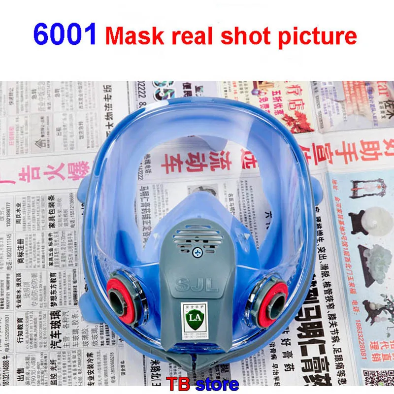 6001 Антивирусная Полная Маска 3M 2091/6001/6002/6057 комбинированная эффективная противогаз Высокое разрешение дыхательная маска
