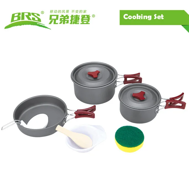 BRS-153 aleación de aluminio al aire libre camping Cookware pot pan tazón 2-3 personas para la caza que acampa traving BRS-153 aleación de aluminio al aire libre camping Cookware pot pan tazón 2-3 personas para la caza que acampa traving