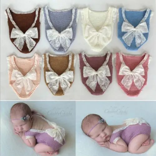 2018 для новорожденных Обувь девочек бантом боди младенцев Кружево Kniting Bowknots