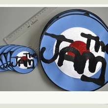 Вышитые патч, пользовательские вышитые одежды ярлыки для одежды, высокое качество, диаметр 8.5 см