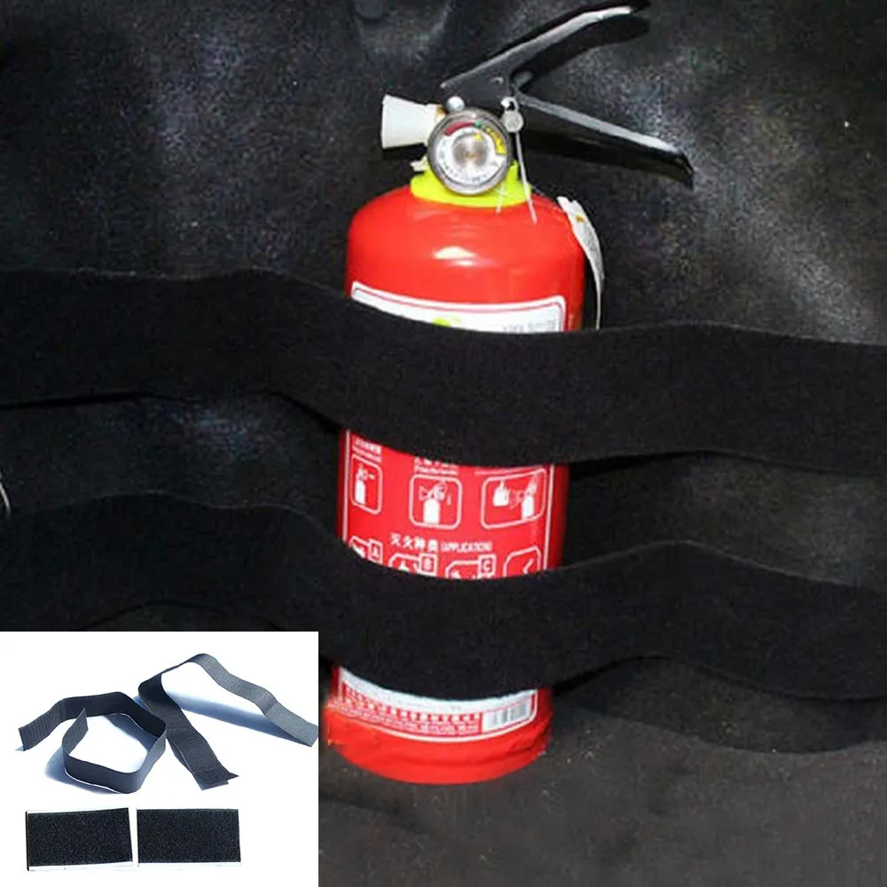 Car-styling 2pcs Car Trunk store content bag Rapid Fire extinguisher Holder Safety Strap Kit td0313 dropship | Автомобили и