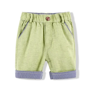 Aipie/Летние Повседневные детские штаны для мальчиков хлопковые и льняные смешанные дышащие и удобные детские шорты - Цвет: Color