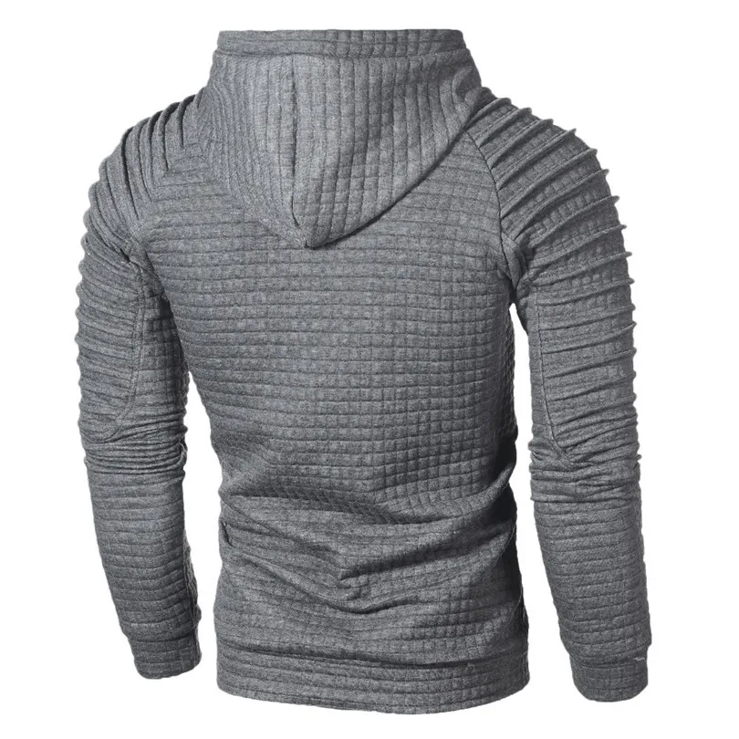  New Fashion Men's Autumn Winter Long Sleeve Plaid Hoodie Hooded Sweatshirt Top Tee Outwear Blouse Sweatshirt Outwear #4F04 (5)