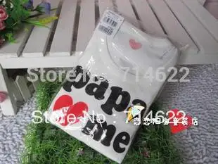 2 шт./лот, хлопковые жилеты для малышей безрукавки с надписью «Mama Papa Love Me» летняя одежда для малышей, TST0009