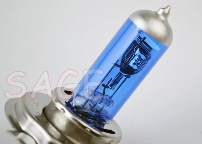 Hippcron галогенная лампа H4 12V 100/90W 5000K ксенона темно-синий Стекло Автомобильные светодиодные лампы фар супер белого цвета из 2 предметов(1 пара